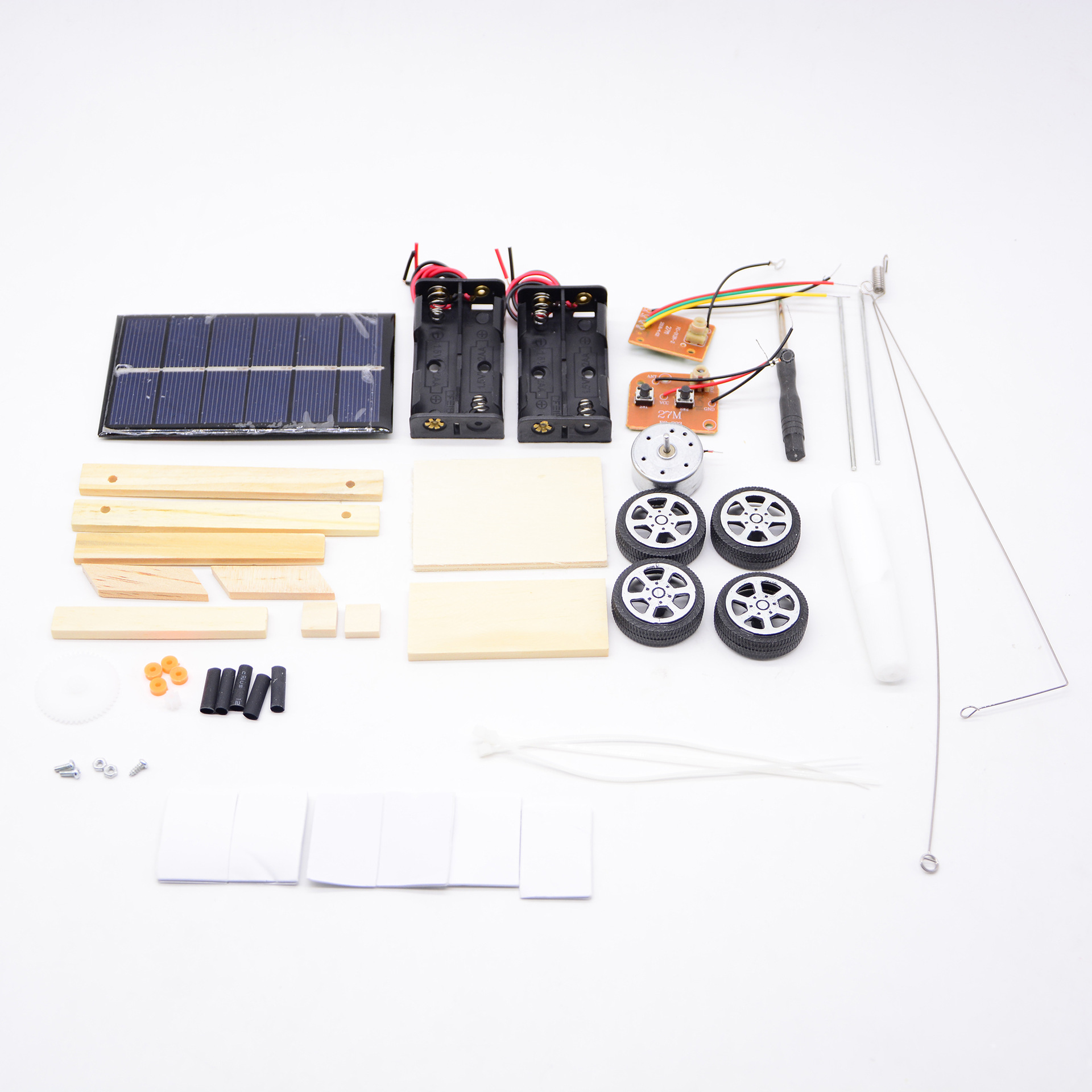 DIY science and education toy assembly solar remote control car experimental creative model, science and technology small project Specification image