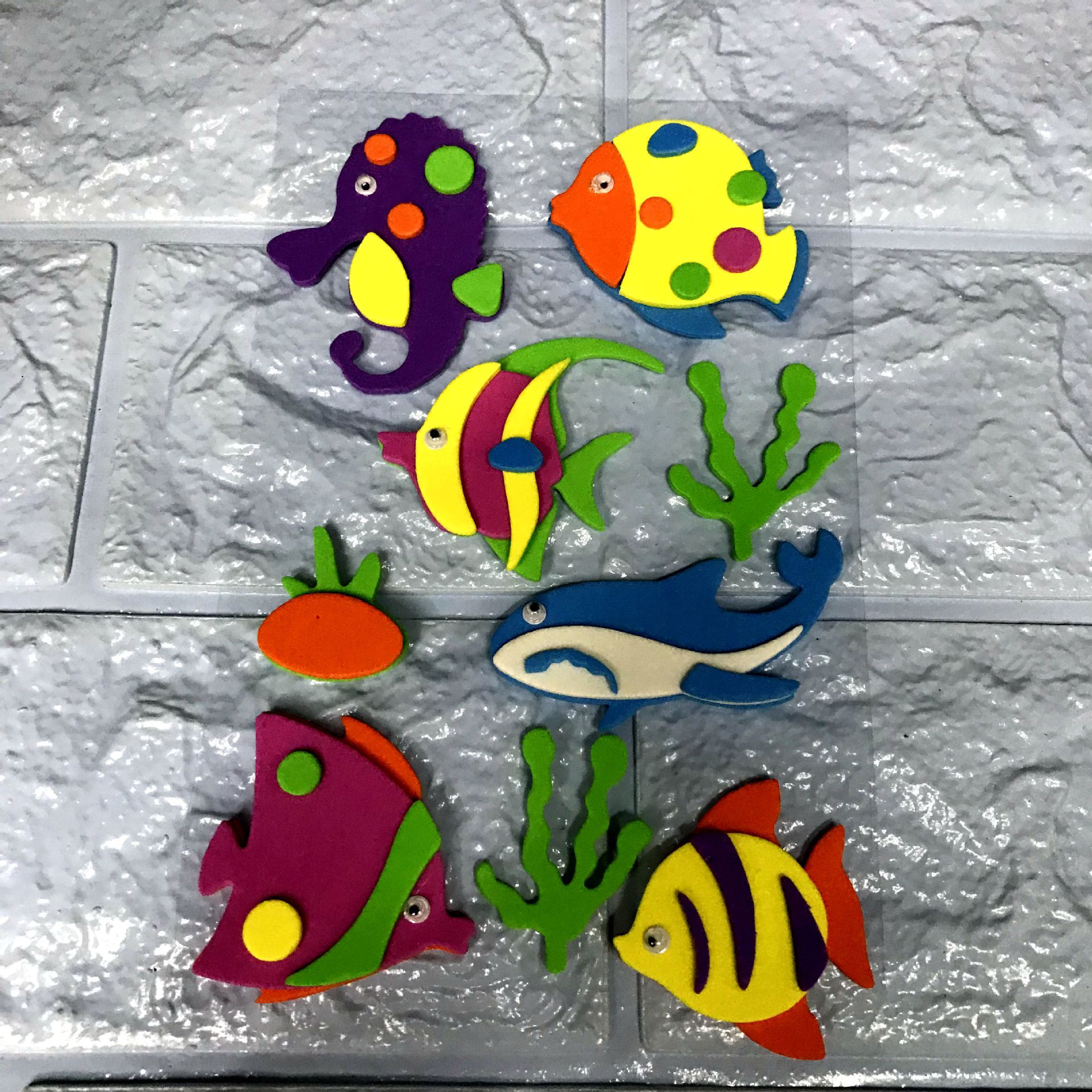 厂家批发美劳贴纸层层贴画3D贴纸花朵益智贴纸立体贴海洋动物贴纸