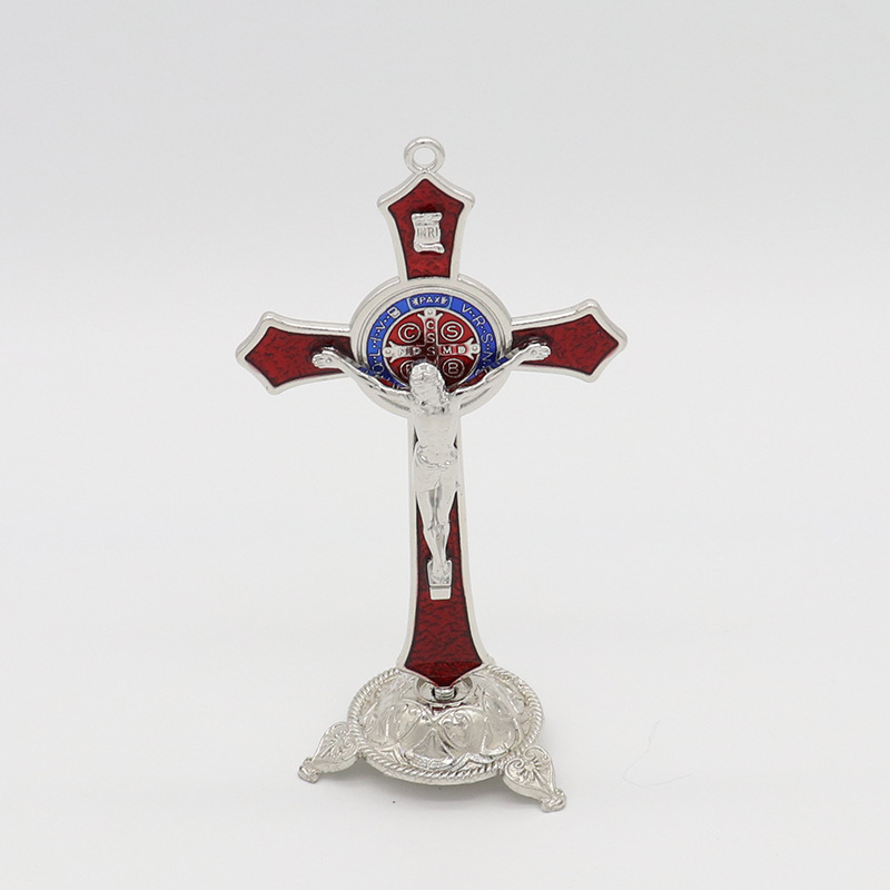 跨境货源  宗教十字架耶稣装饰品 金属工艺品饰品摆件详情图4