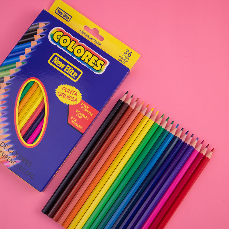 油性彩铅24色盒装儿童绘图绘画铅笔彩色铅笔套装批发详情图1