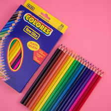 油性彩铅24色盒装儿童绘图绘画铅笔彩色铅笔套装批发