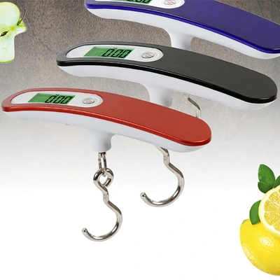 2021 New Stainless Steel Electronic Weighing Courier Scale Travel Electronic Hook Luggage Scale Portable Portable Package