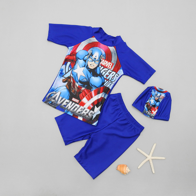 Kids' Swimsuit Boys' Swim Shorts Split Suit Baby Big Kids Boys' Swimsuit Student Cartoon Hot Spring Swimsuit details Picture