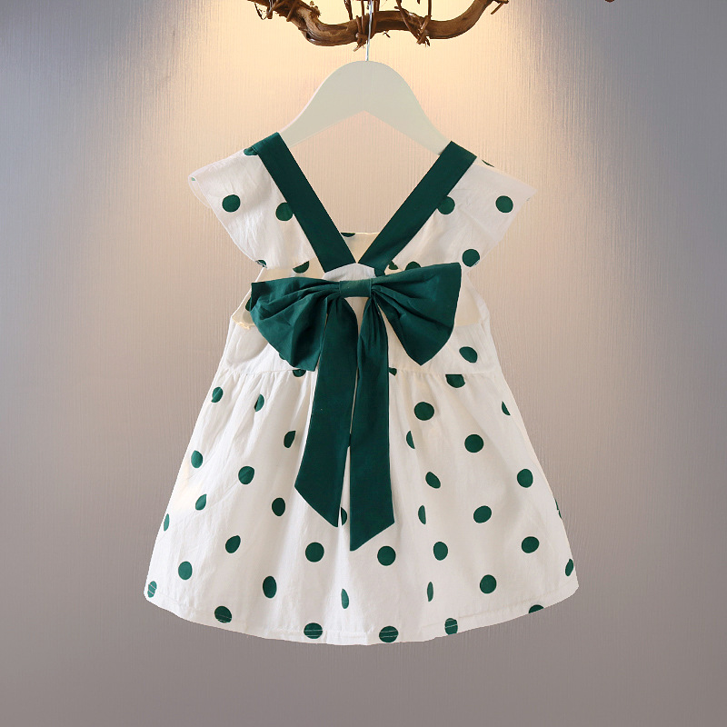 Girls' dress, summer wear, 2020 new style baby vest dress, little fairy, stylish princess halter dress details Picture