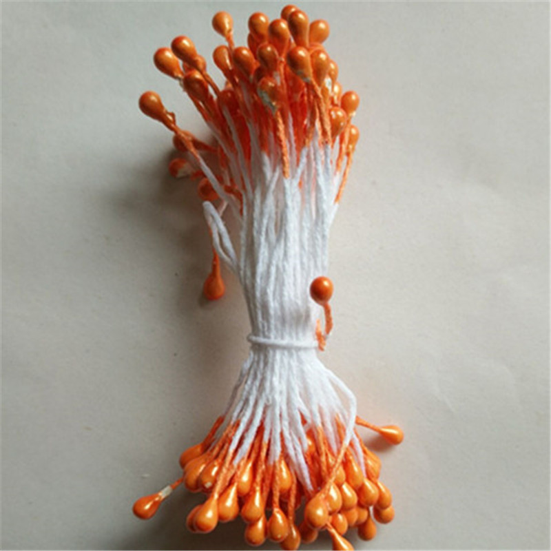 Wholesale silk screen flower material simulation flower core accessories hair bow core 0.3 pearlescent gypsum core Application Scenario