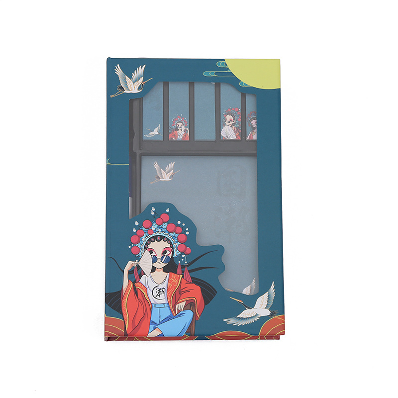 New sticky note gift box Chinese style ancient style combination sticky note Hand-torn sticky note with pen paper clip sticky note set Item Picture