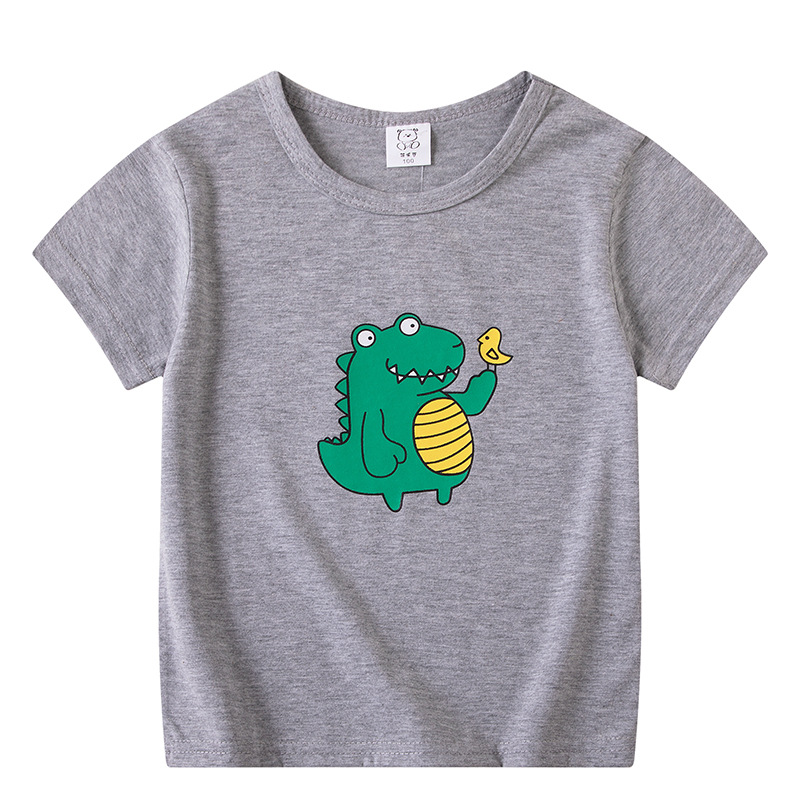 Wholesale of children's clothing, summer children's short-sleeved T-shirts for boys and girls, baby cartoon half-sleeved tops, one-piece consignment Specification image