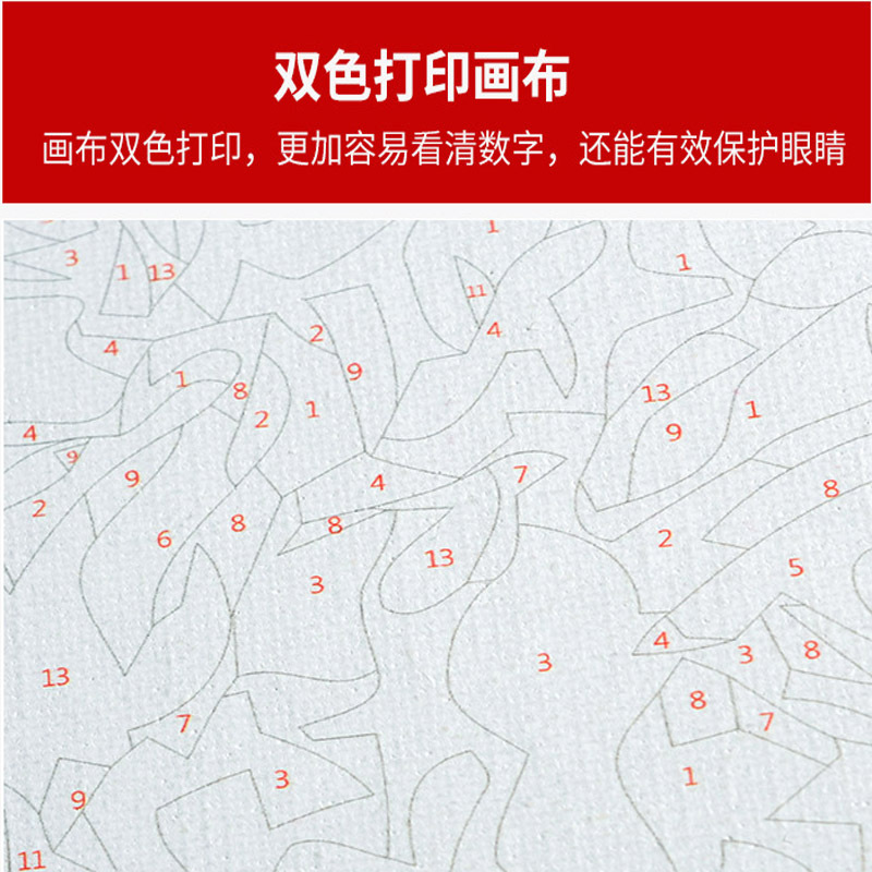 无框DIY数/数字画/油画产品图