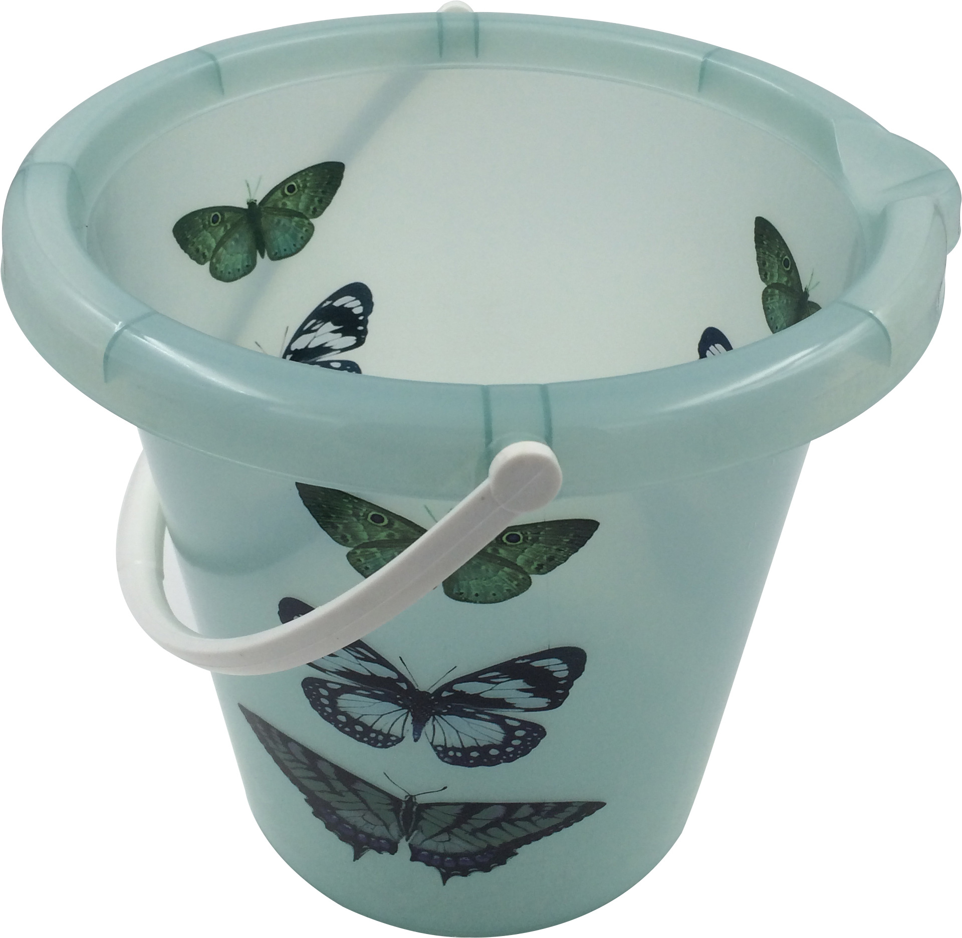 10升塑料水桶 洗车桶 家庭用塑料水桶带倒水口 印刷水桶 YPH8710