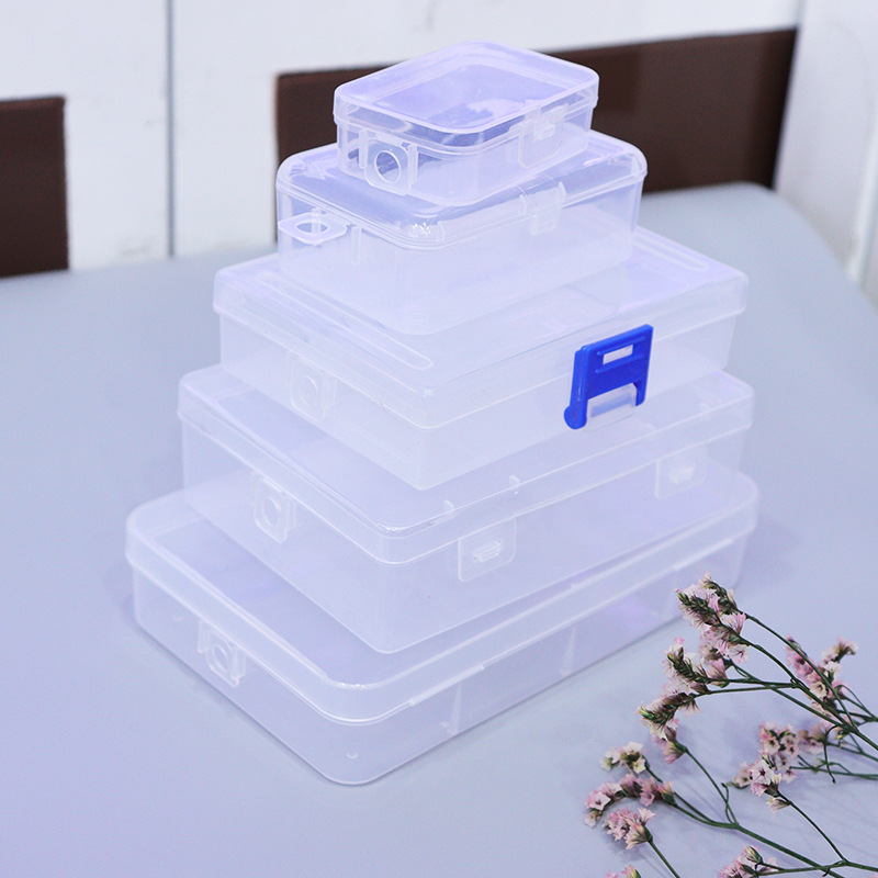 【小额批发】透明塑料空盒口罩样品盒零件归纳盒工具新料食品级