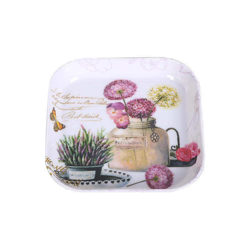 2021 New Nano Dish Convenient Bone Dish Japanese Square Tableware Plate Household Fruit Tray Tea Tray Item Picture