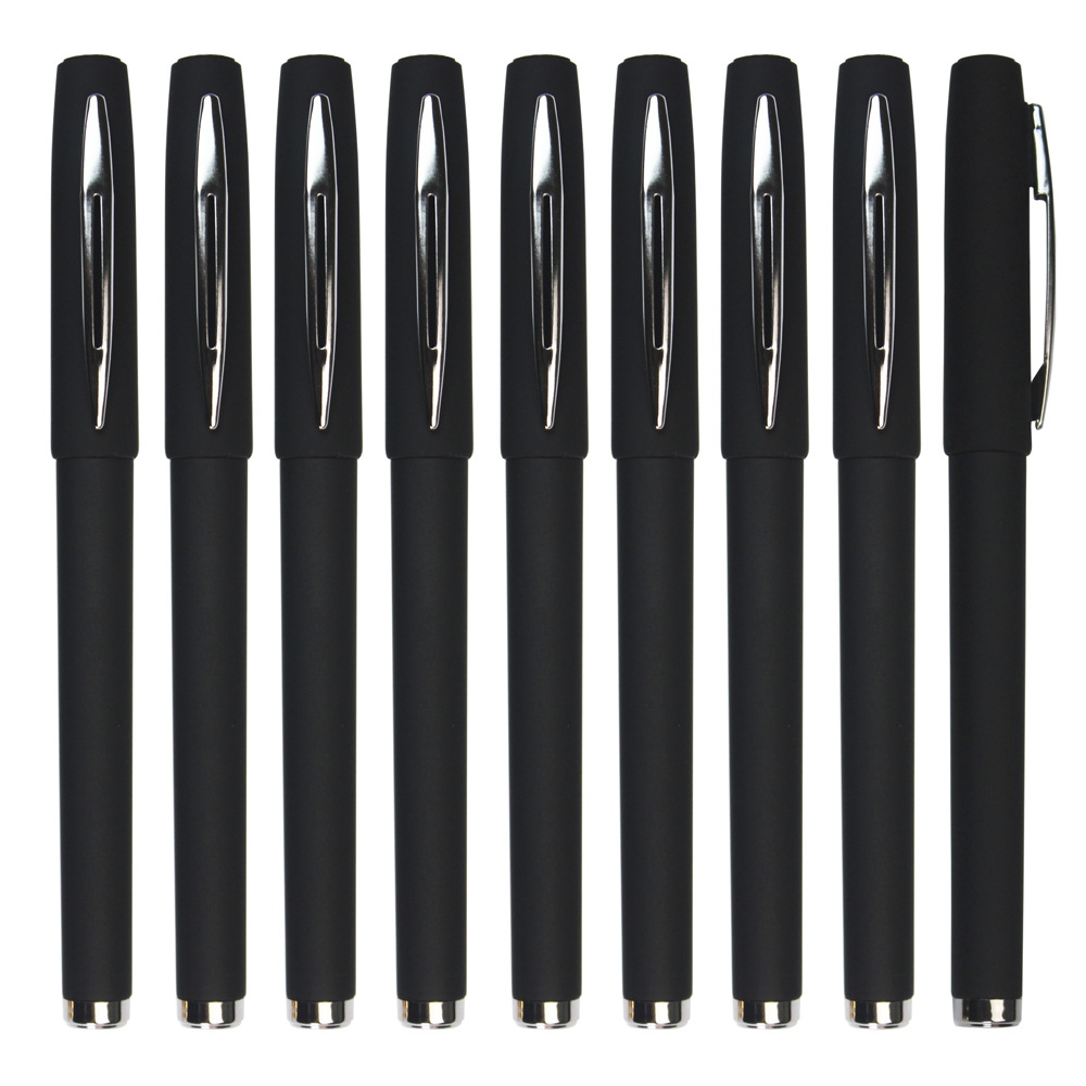 广告笔定制印logo黑色办公签字笔中性笔定制礼品碳素水笔订制详情图5