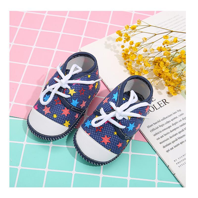 Self-Produced And Self-Marketed Lace-Up Toe Protection Lightweight Breathable Men's And Women's Baby Shoes Soft Soles Non-Slip Baby Shoes Toddler Shoes Item Picture