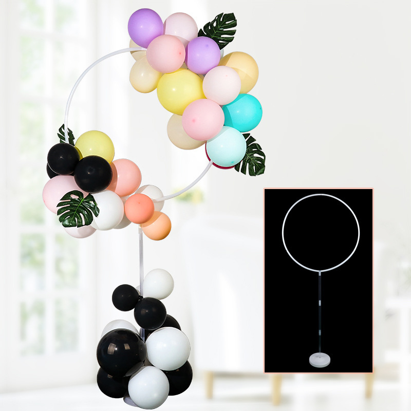 Wholesale balloon ground float column support, air circle ring, birthday party air circle decoration and arrangement props details Picture