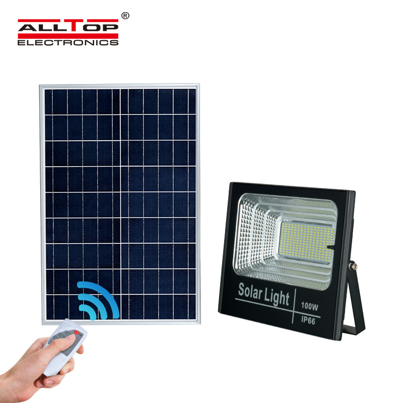 Solar lamps, garden lamps, LED solar floodlights, new rural household solar street lamps, 100W floodlights details Picture