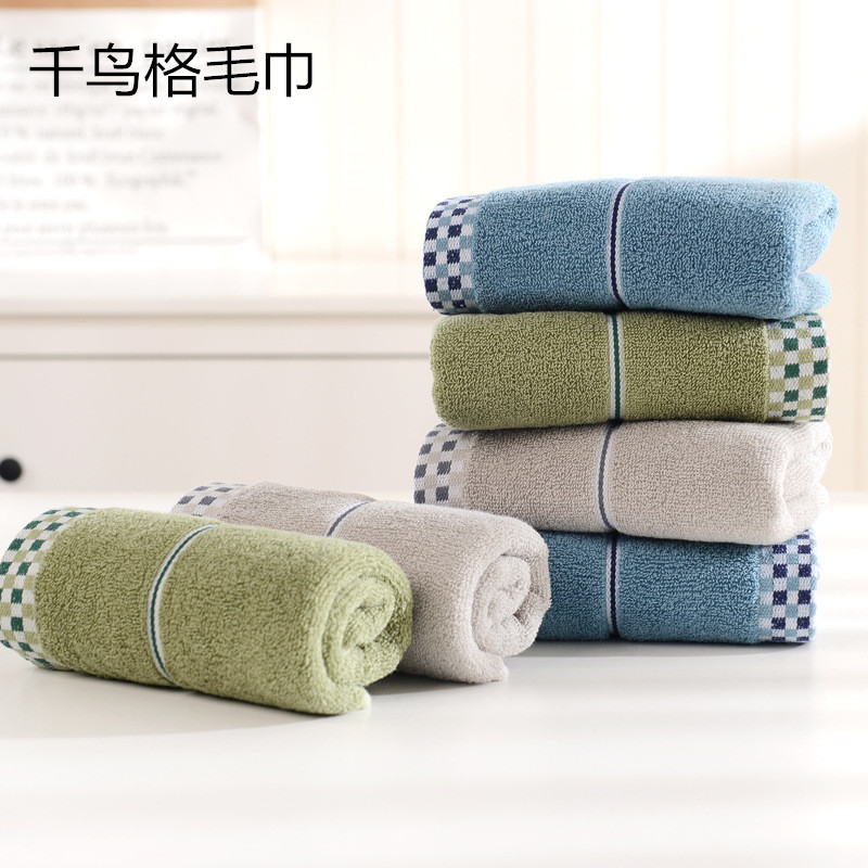 Pure cotton towels, adult household thickened absorbent face towels, all-cotton face towels, street towel wholesale, gifts, return gifts, logo details Picture