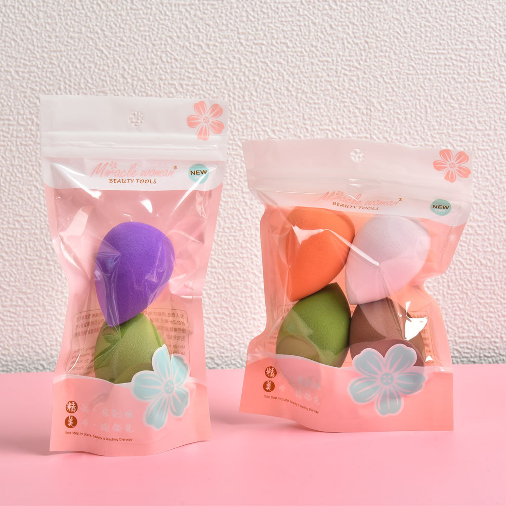 Beauty Tool Water Drop Shape Hydrophilic Non-Latex Beauty Powder Puff Dry And Wet Bottle Water Drop Shape Makeup Egg details Picture