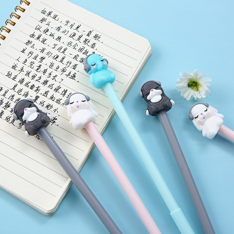 Korean version 2098 Cartoon Animal Party signature Pen, cute multi-color elephant silicone gel pen factory direct sales Application Scenario