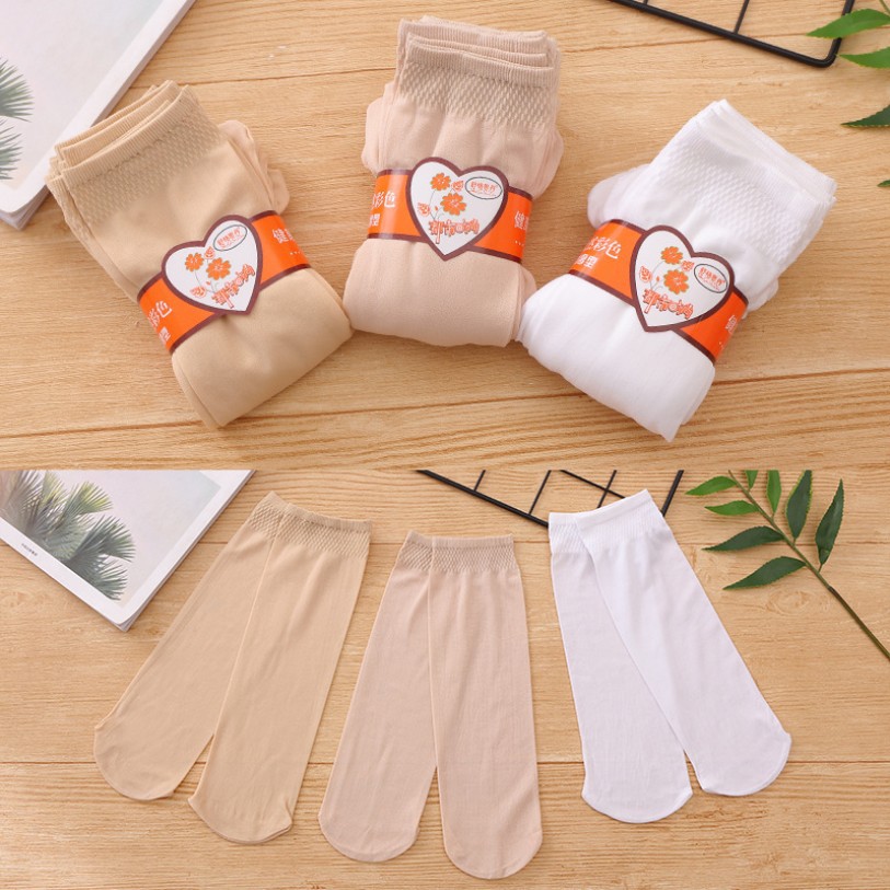 2021 Spring and Autumn thickened pineapple mouth women's short silk socks wholesale breathable and sweat-absorbing velvet pairs of socks at street stalls details Picture