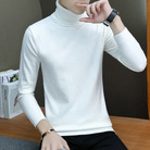 冬季高领毛衣男士韩版纯色休闲打底衫男式针织衫保暖修身男装上衣