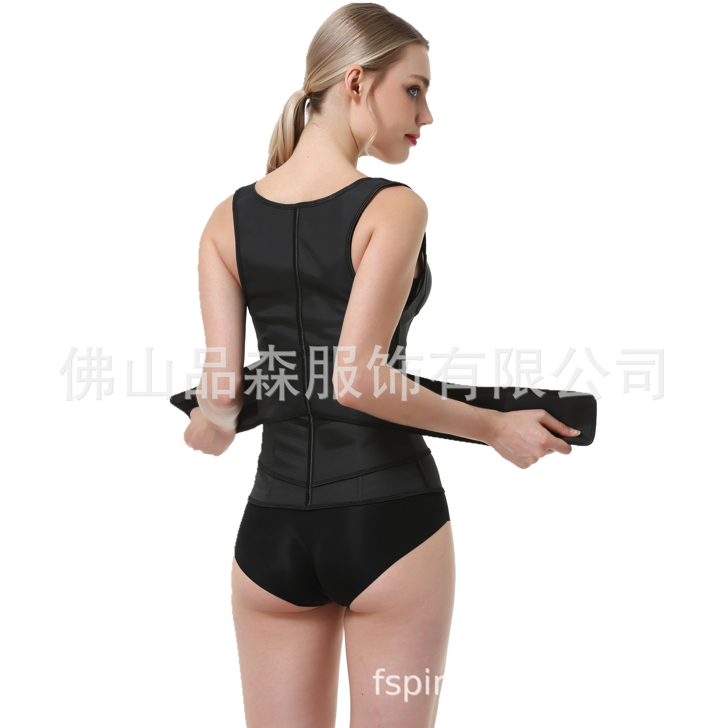 Cross border straight double strap strap strap strap latex waistcoat strap strap body sharper Specification drawing
