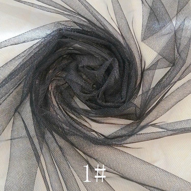 In stock: 40D mesh fabric, 36A polyester hexagonal mesh fabric, mosquito net fabric, gauze skirt, knitted warp knitted mesh fabric Specification image