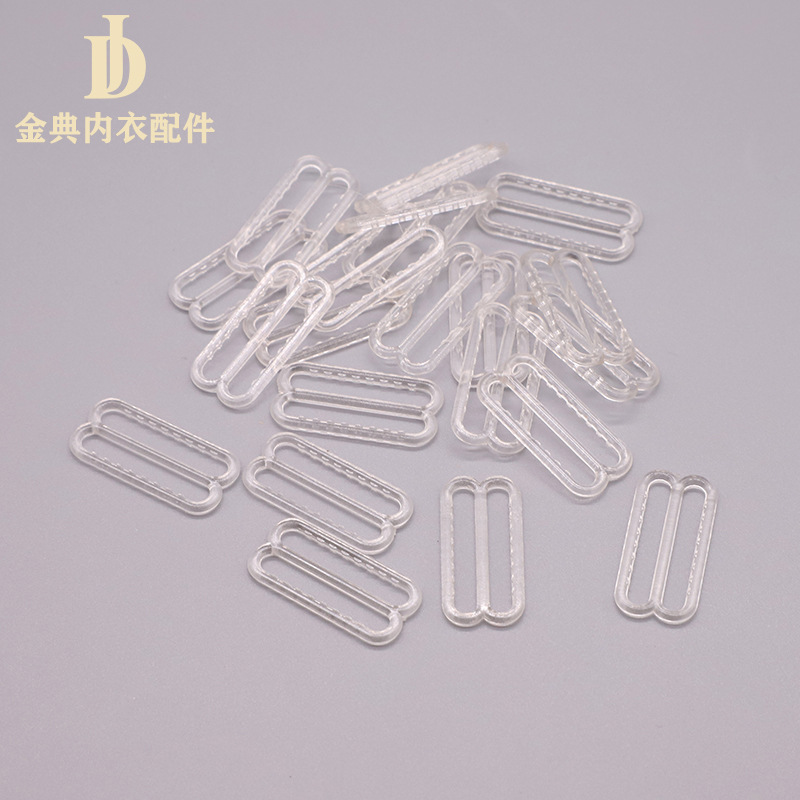 Golden Classic nylon white and black transparent thickened 8-shaped adjustable buckle plastic halter bra buckle Application Scenario