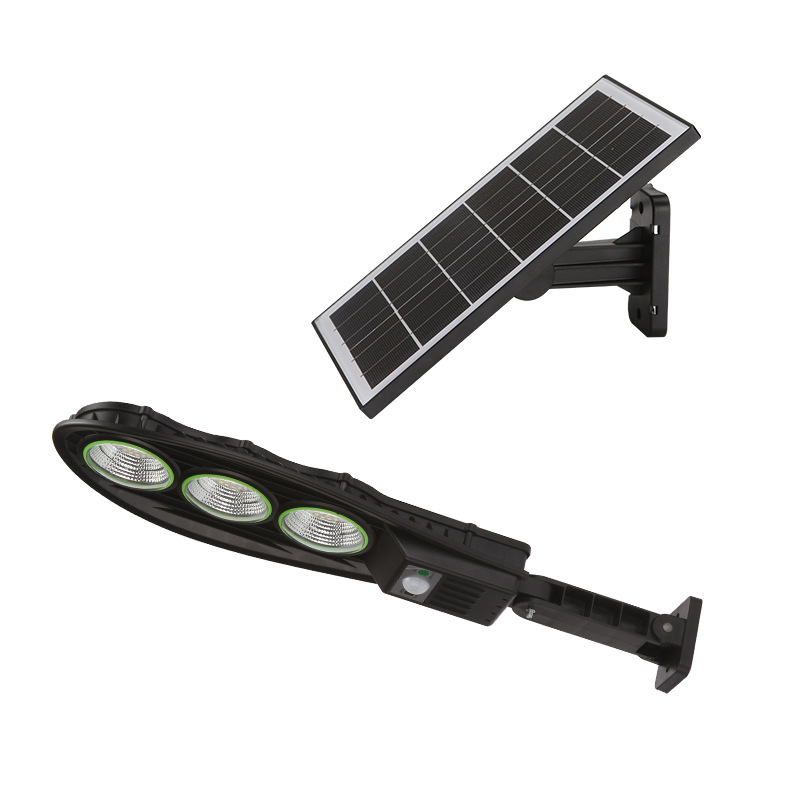 New outdoor split-type solar street lamp, intelligent light control, remote control, human body infrared sensor, household garden lamp Specification image