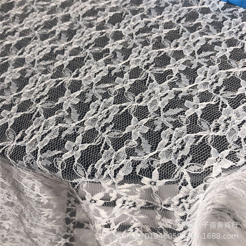 Direct sales of six-star flower lace fabric, non-elastic lace fabric, Halloween star fabric dress for children