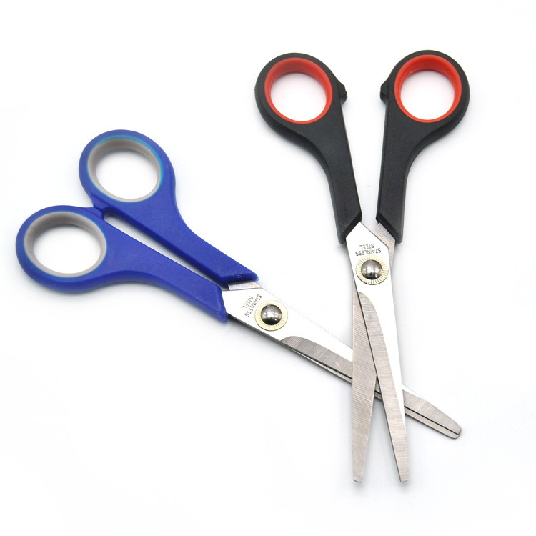 Office supplies scissors Household rubber paper-cutting knife Office stationery scissors student tailor paper-cutting knife dedicated Item Picture