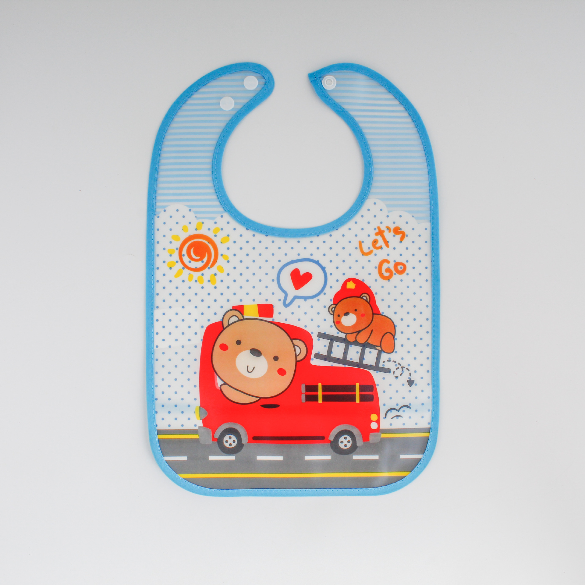 Customized new children's waterproof saliva pouches, EVA no-wash baby cartoon bibs, bibs and rice bags for foreign trade OEM Specification image