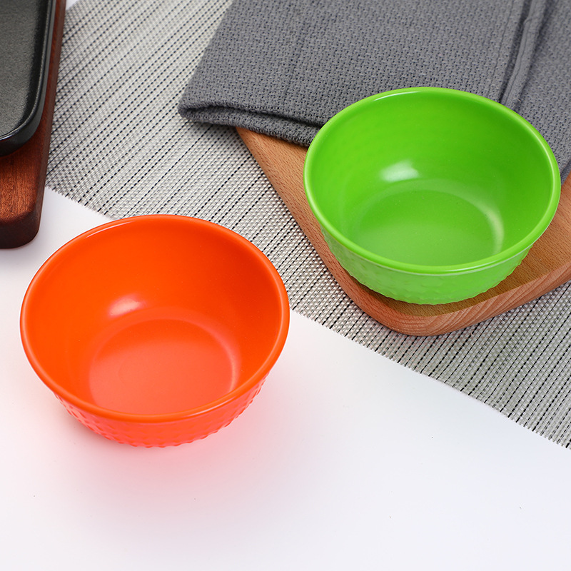 Wholesale of 1-yuan household plastic bowls, rice bowls, porridge bowls, and children's soup and noodle bowls