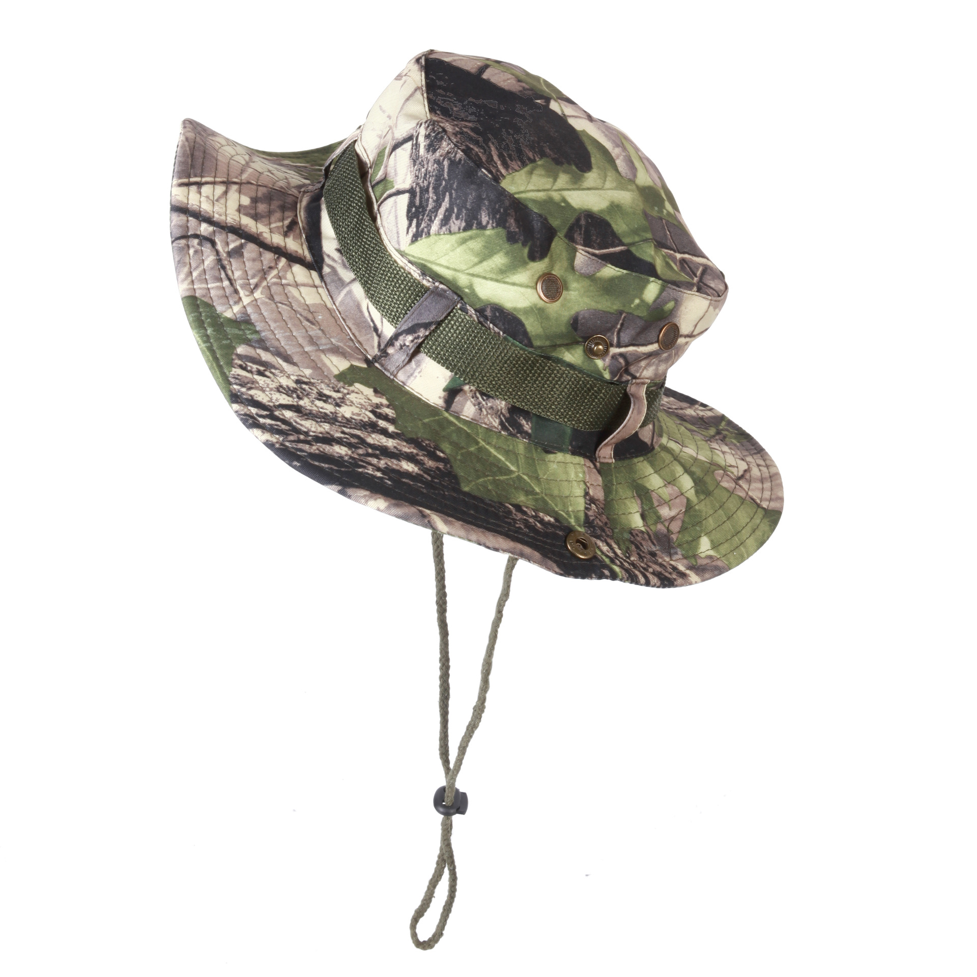 Outdoor Fisherman Hat Large Canopy Shade Fishing Hat Mountaineering Jungle Sunblock Hat For Men And Women Logo Webbing Benny Hat Item Picture