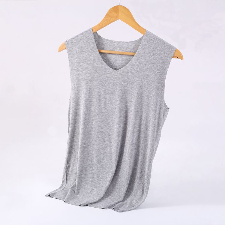 Men's summer seamless slimming type hurdle sports innerwear halter vest, trendy outerwear for young people