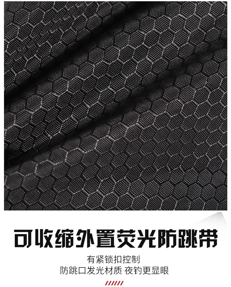 Thickened fish protection, reinforced alloy card edge style, stainless steel double-ring black pit fish protection net bag, fish net pocket, fishing net pic 8