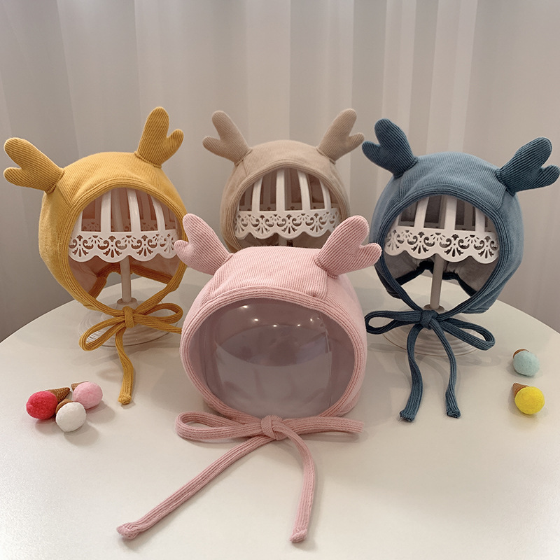 Baby hats: Adorable and super cute for babies in spring and autumn; ear-protecting fetal hats for infants and toddlers in autumn and winter; court hats for newborn girls details Picture