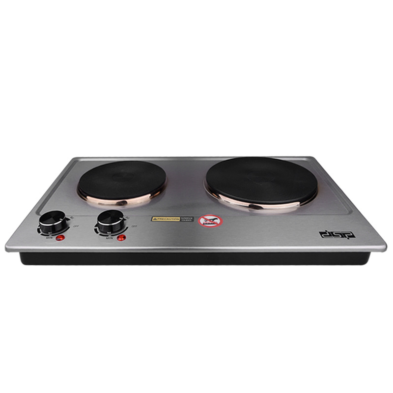 Double-head electric stove embedded high-power stir-fry electric stove double-hearth type double-eye commercial stove Item Picture