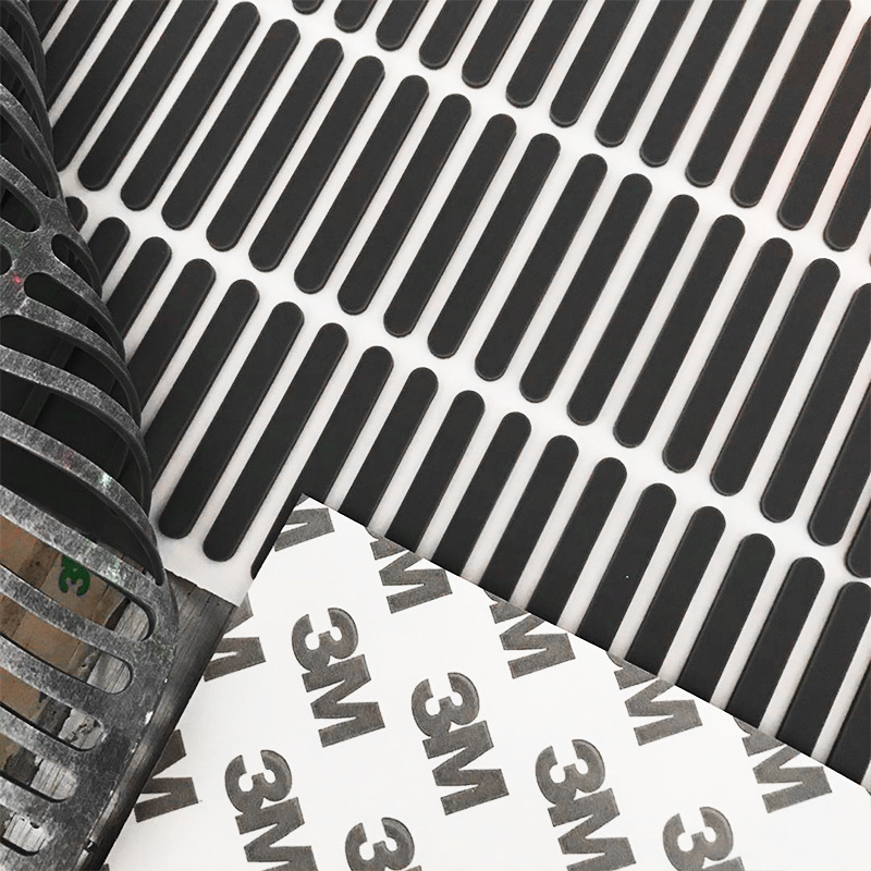 食品级透明硅胶垫片 自粘圆形硅胶脚垫 背胶硅胶胶垫 防滑硅胶垫