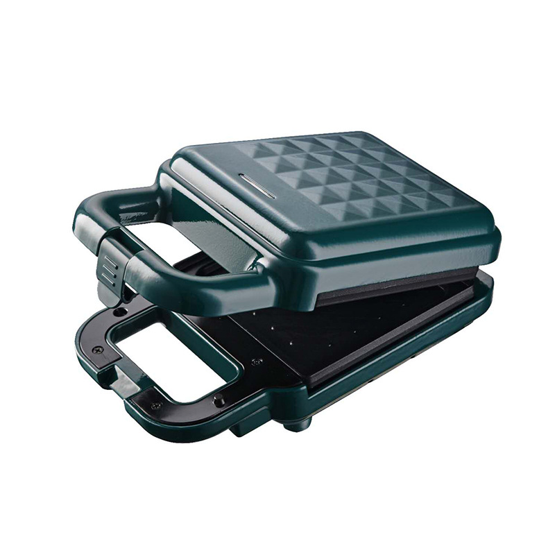 吐司三合一全自动不锈钢/华夫多功能黑色小型早餐/三明治早餐机产品图