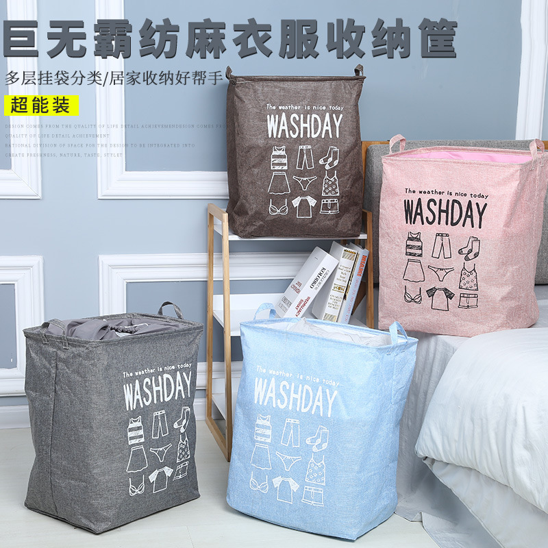 Tiktok Home Giant Capacity Clothes Drawstring Pocket Wholesale Big Mac Storage Bag details Picture