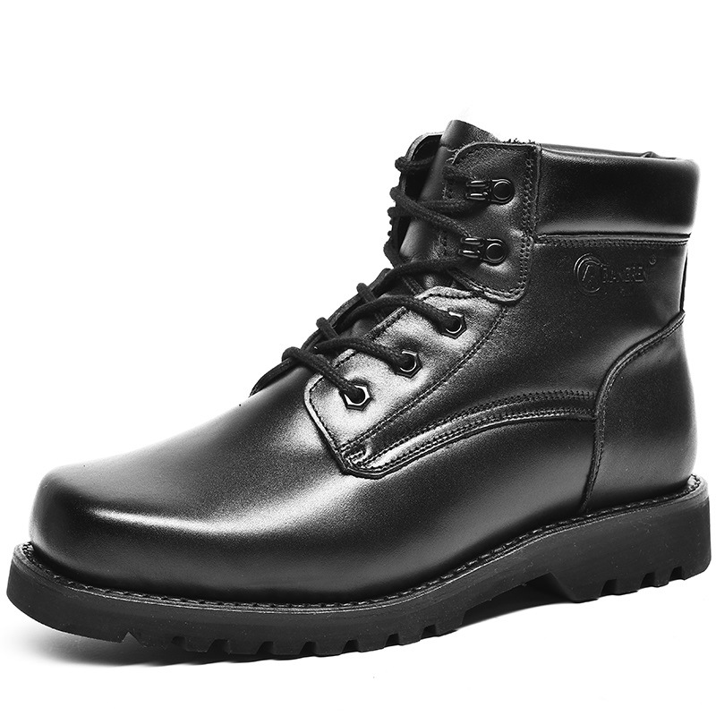 Jihua 3515 Men's Boots Special Forces Combat Boots Goodyear Wool Boots Outdoor Cotton Shoes Warm Winter Boots Men's Shoes Item Picture