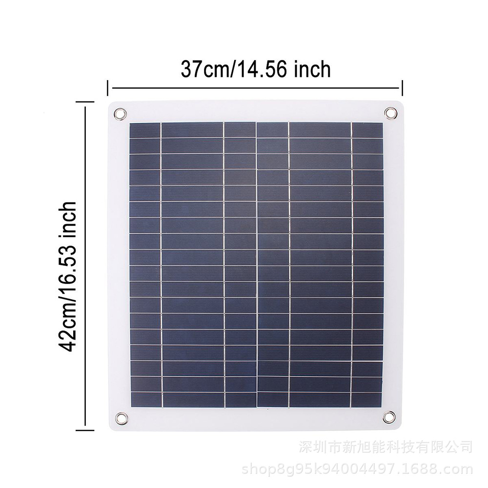 Factory Stock 20W 18V Solar Panels Solar Car Charger Outdoor Mobile Phone Charging Panel details Picture