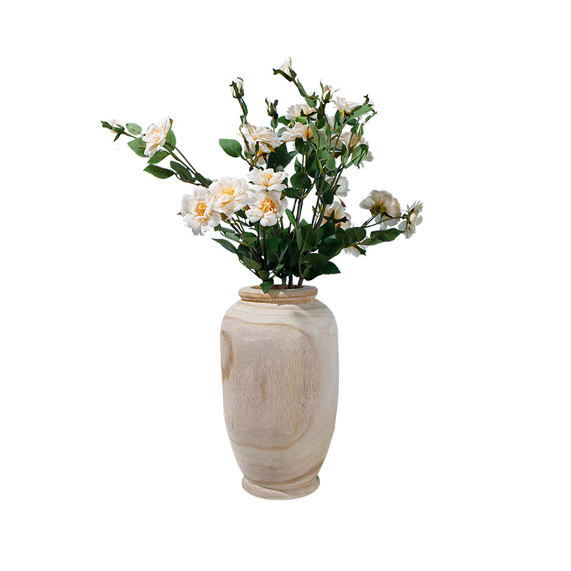 Factory consignment delivery of solid wood vases, modern and simple ins home vase ornaments, fresh flowers, Nordic style decorative vases Item Picture