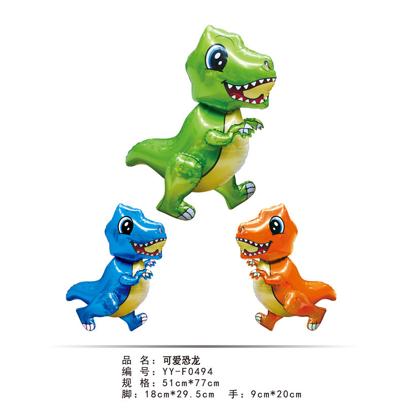 Manufacturer's in-stock latex balloon three-dimensional combination dinosaur balloon toys, children's toys, cartoon dinosaur series balloons Application Scenario