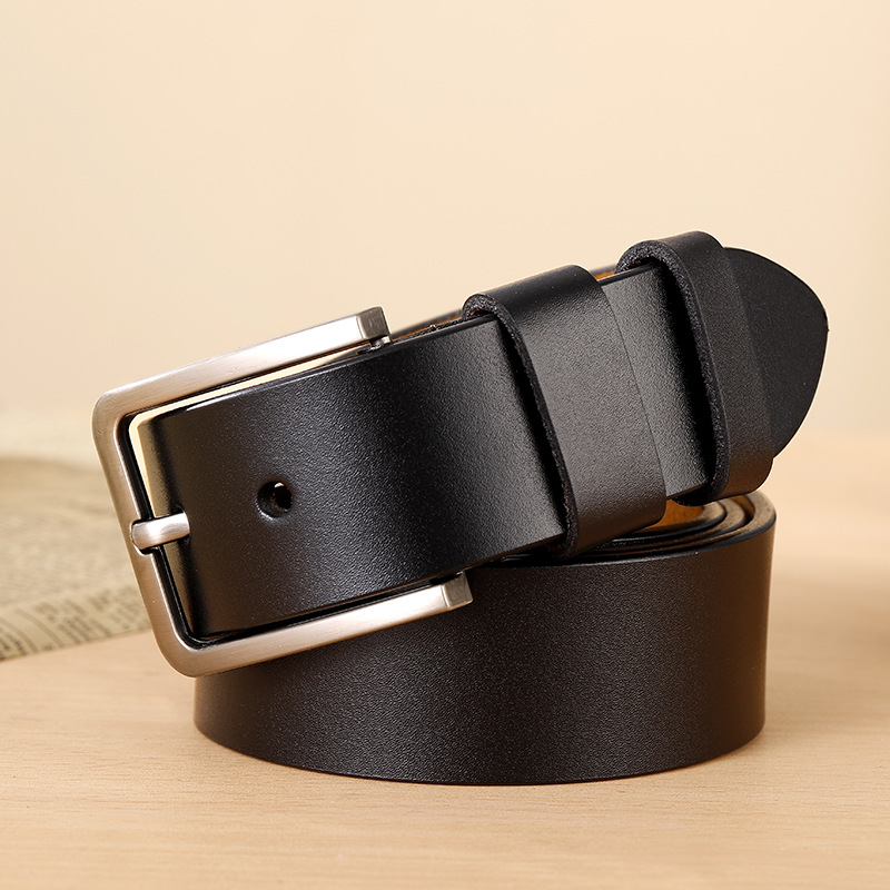 Spot Cowhide Men's Needle Buckle Belt All Youth Casual Leather Belt Male Jeans With Manufacturers Direct Application Scenario