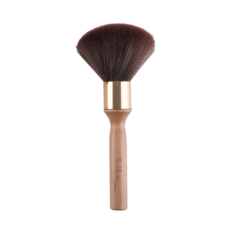 shanilak's new portable hair salon brush, men's wooden retro nylon soft bristle brush, shaving brush Item Picture