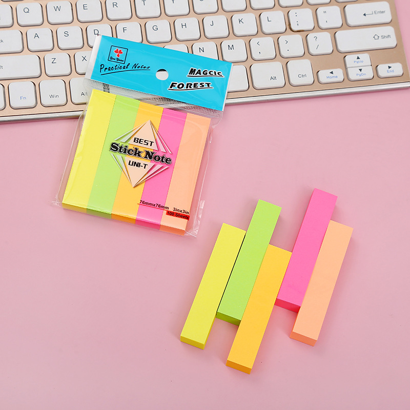 Factory direct post-it notes can tear students simple post-it paper office can print takeaway logo post-it notes customized Specification drawing