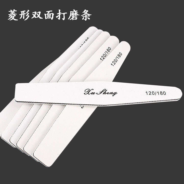 We supply nail shaping and polishing tools such as diamond-shaped white sand nail files and nail polish scrubs, shanilak details Picture