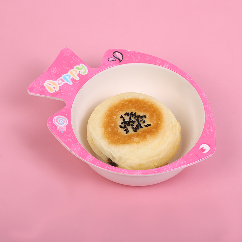 Cartoon Fish Shape A5 Melamine Children's Lovely Rice Bowl New Children's Soup Bowl Bowl Custom Application Scenario