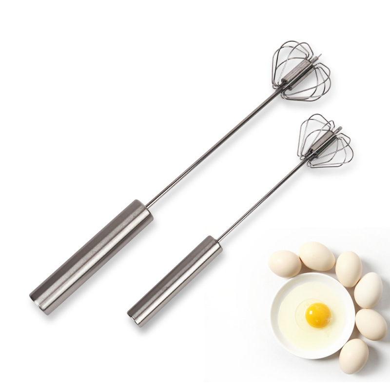 不锈钢半自动打蛋器旋转奶油鸡蛋搅拌器家用手动打蛋器烘焙工具详情图2